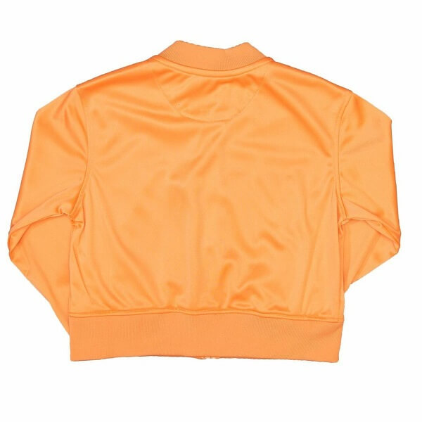 RUNTZ Stoned Scripts Womens Cropped Track Jacket | Coral (321-33697-COR) (MSRP $70) - image 2 of 3