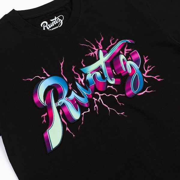 RUNTZ Broken Scripts Tee | Black (321-40235-BLK) (MSRP $40) - image 3 of 3