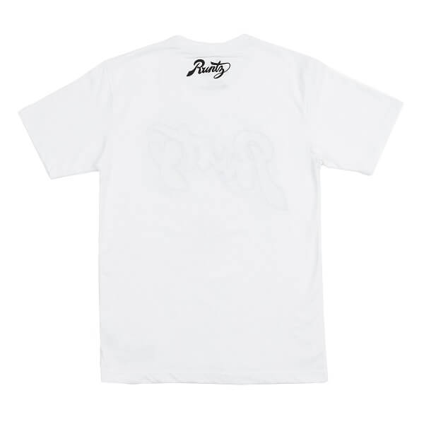 RUNTZ Broken Scripts Tee | White (321-40235-WHT) (MSRP $40) - image 2 of 3