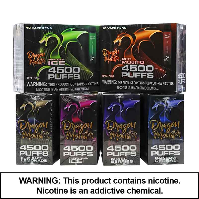 Dragon Disposable | 4500 Puffs | 5% Nicotine | 10 Count Display product image