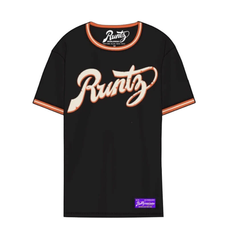 RUNTZ Stencil Knit Short Sleeves (321-03795-BLK) (MSRP $40) product image