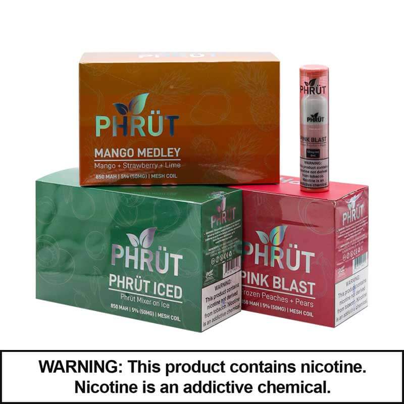 Phrut Disposable | 3500 Puffs | 5% Nicotine | 10 Count Display  product image