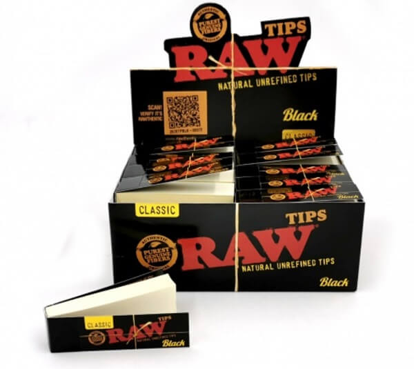 RAW Black Classic Tips | 50 Pack | 50 Count Display product image