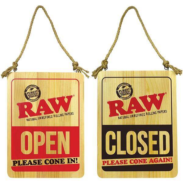 RAW Wooden Painted Signage | Open Please Cone In product image