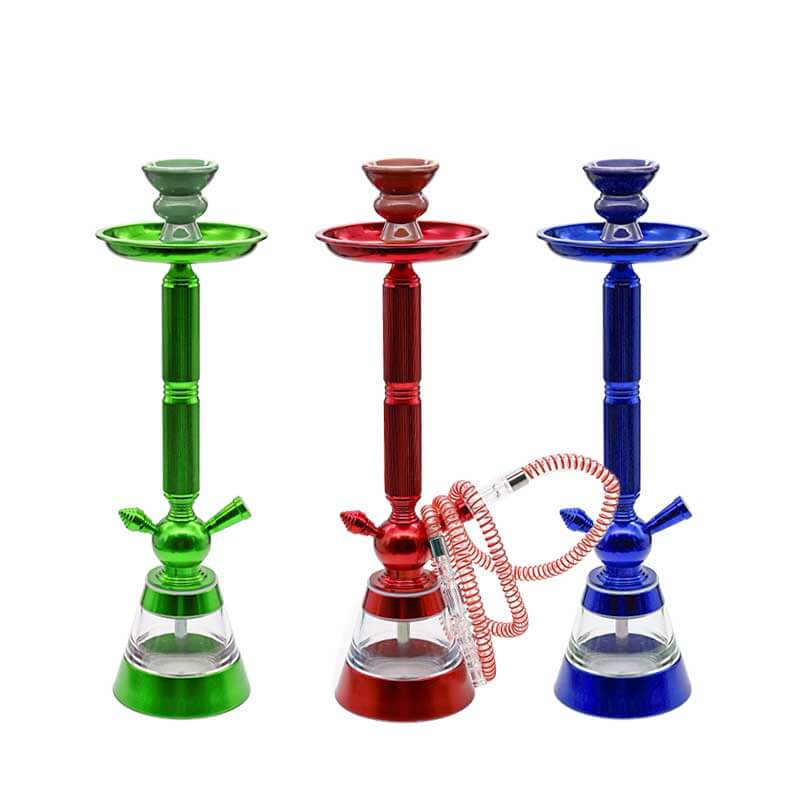Shisha Buzz Tianjun Aluminium Hookah (HAMP14) | 1 Hose | 20 inch | Assorted Colors product image