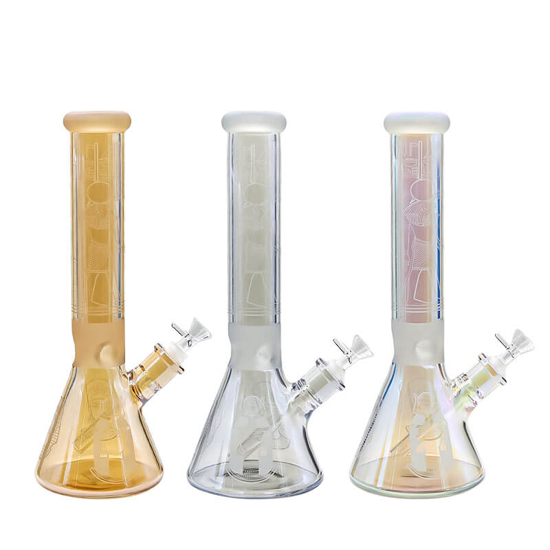 Egyptian Mummy Sandblasted Waterpipe (A810) | 14 inch product image