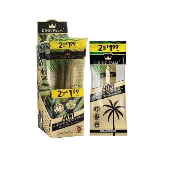 King Palm Rolls | 2 Mini Rolls | 20 Count Display (MRSP $1.99) product image