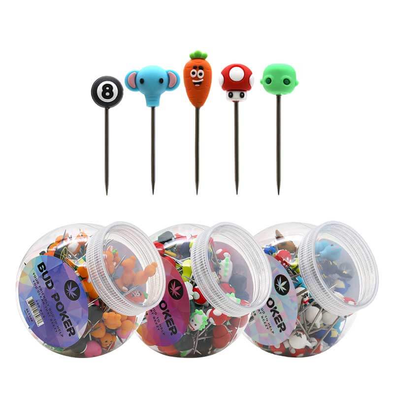 ALeaf Bud Poker Dab Tools (SL134D) | 100 Count Display | Assorted Designs product image