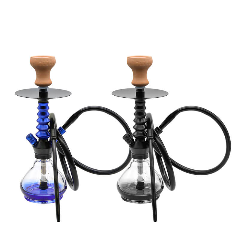 Shisha Buzz Yudi Aluminium Glass Hookah (HAM26) | 1 Hose | 16.5 inch | Assorted Colors product image
