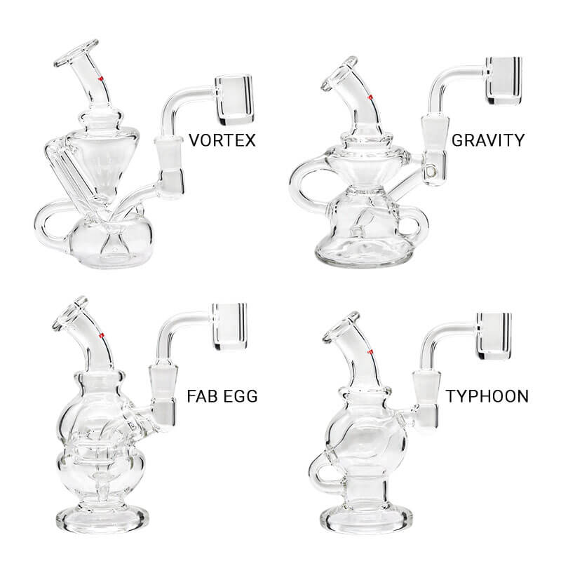 Stokes Glass Dab Rig Waterpipe with Quartz Banger product image