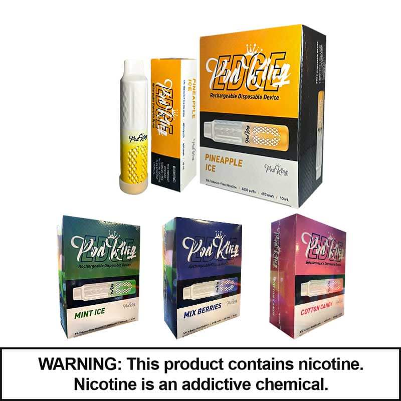 Pod King Edge Disposable | 4000 Puffs | 5% Nicotine | 10 Count Display  product image
