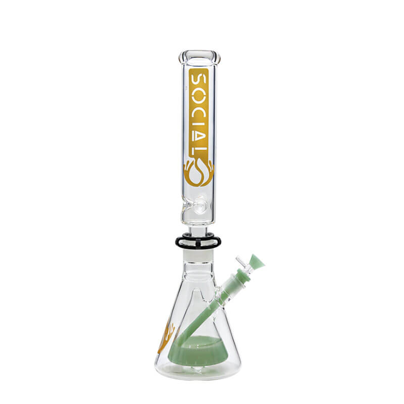Social HADES with Cone Perc 2 Joint Beaker Waterpipe (MK-03) | 18 inch | Assorted Colors - image 4 of 4