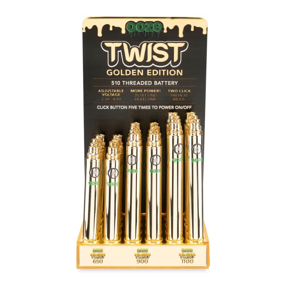 Ooze Twist Gold Edition 650/900/1100 mAh Batteries | 24 Count Display product image