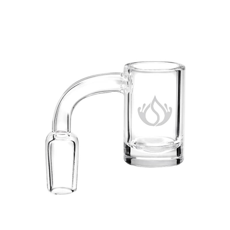 Social Crusher Thick Base Deep Quartz Banger (Q427) | 14mm | Male product image
