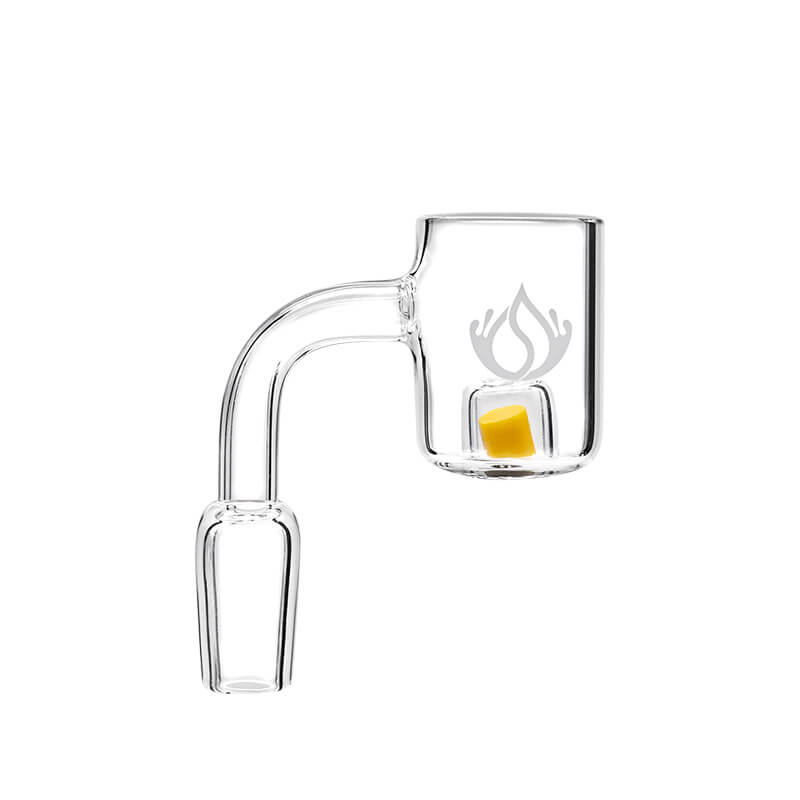 Social Yellow Button Core Reactor Quartz Banger (Q811) | 14mm | Male product image
