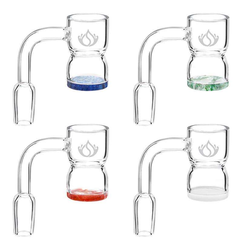 Social Deep Cup Colored Base Banger (Q451) | 14mm | Male | Assorted Colors product image