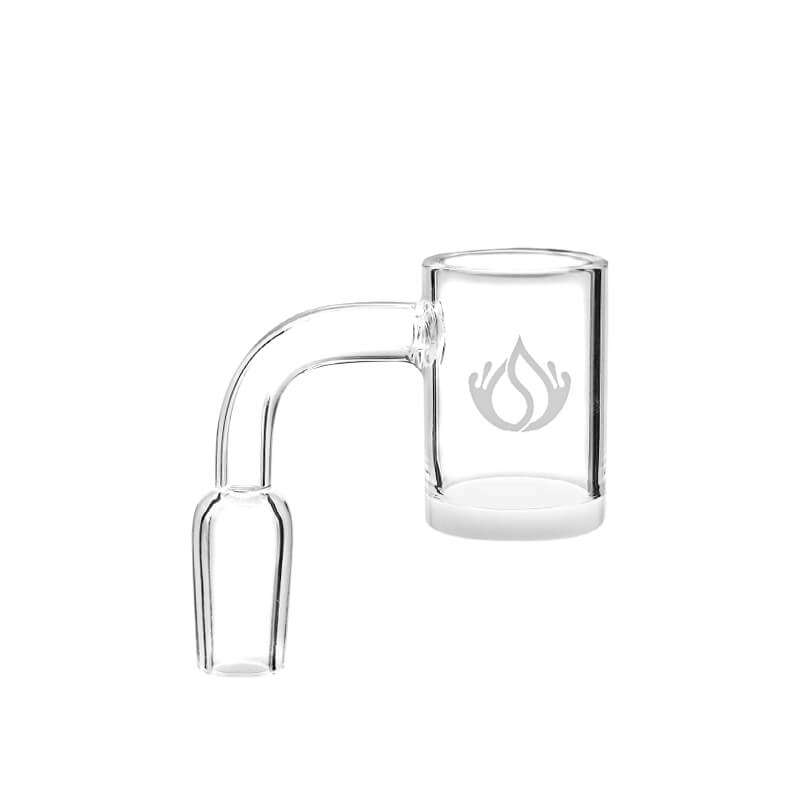 Social White Thick Base Banger (Q655) | 14mm | Male product image