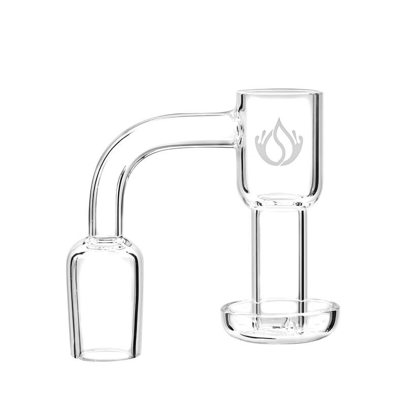 Social Terp Slurper with Clear Base Quartz Banger (Q343) | 18mm | Male product image