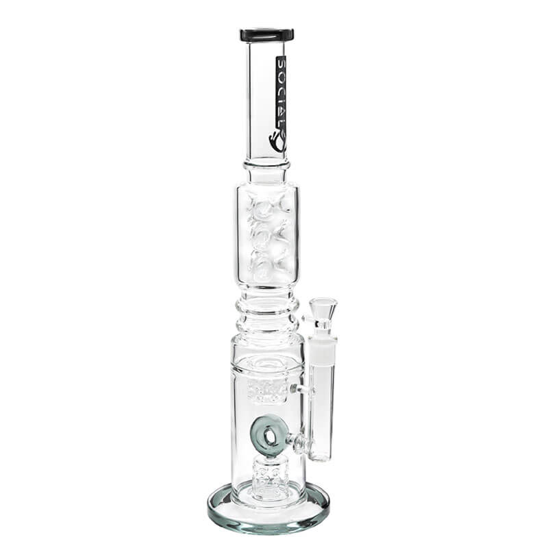 Social CYCLOPS Multi Perc Juicy Waterpipe (A826) | 20 inch | Assorted Colors - image 2 of 3