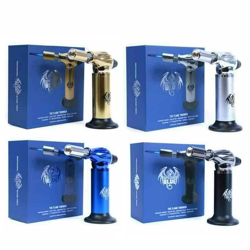 Special Blue Double Flame Thrower XL Torch | 7.25 inch product image