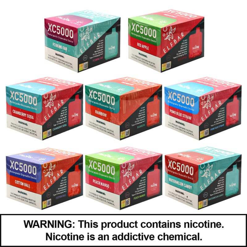 EB Design x Podking XC5000 Disposable | 5% Nicotine | 5000 Puffs | 10 Count Display product image