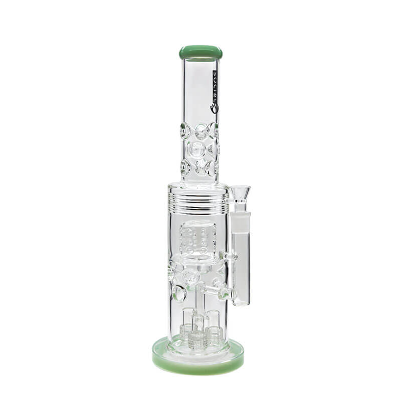 Social CENTAUR Triple Matrix with Barrel Perc Waterpipe (A811) | 18 inch | Assorted Colors - image 3 of 6