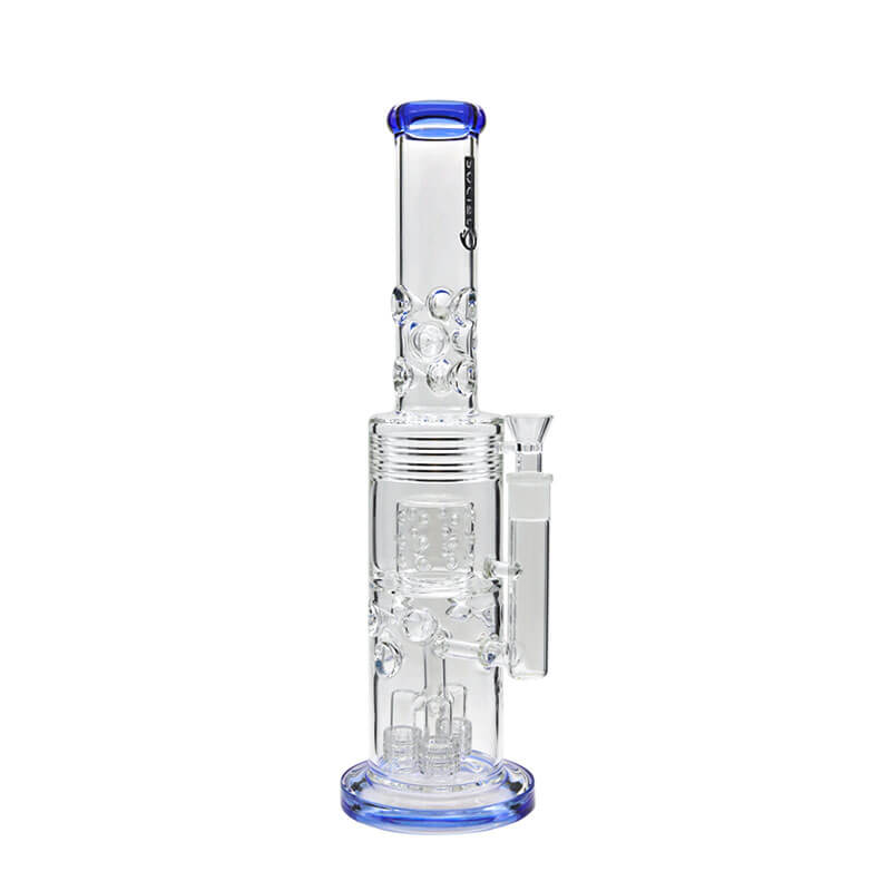 Social CENTAUR Triple Matrix with Barrel Perc Waterpipe (A811) | 18 inch | Assorted Colors - image 4 of 6