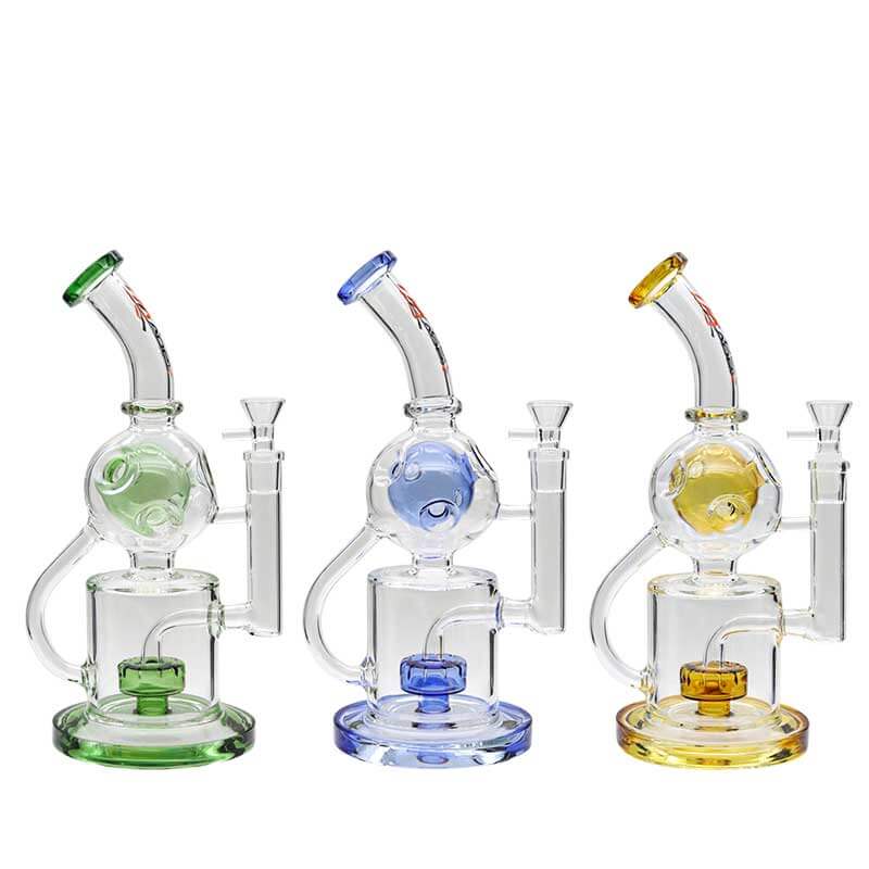 APEX Fab Egg Recycler Waterpipe (VYGNAL06) | 12 inch | Assorted Colors product image