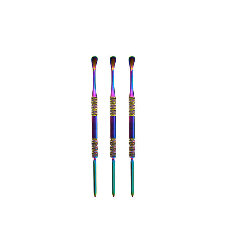 Rainbow Steel Scoop & Sword Dab Tool (SSD-020) | 5 inch | 3 Pack product image