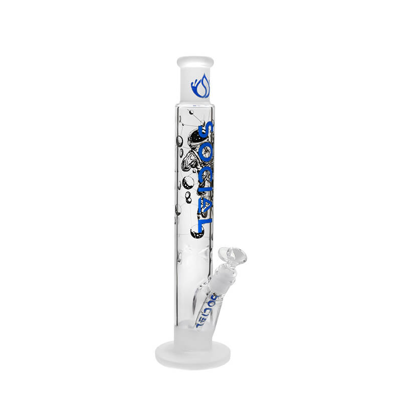 Social SPACE Frosted Printed Straight Waterpipe (A-20) | 15 inch | Assorted Colors - image 2 of 6