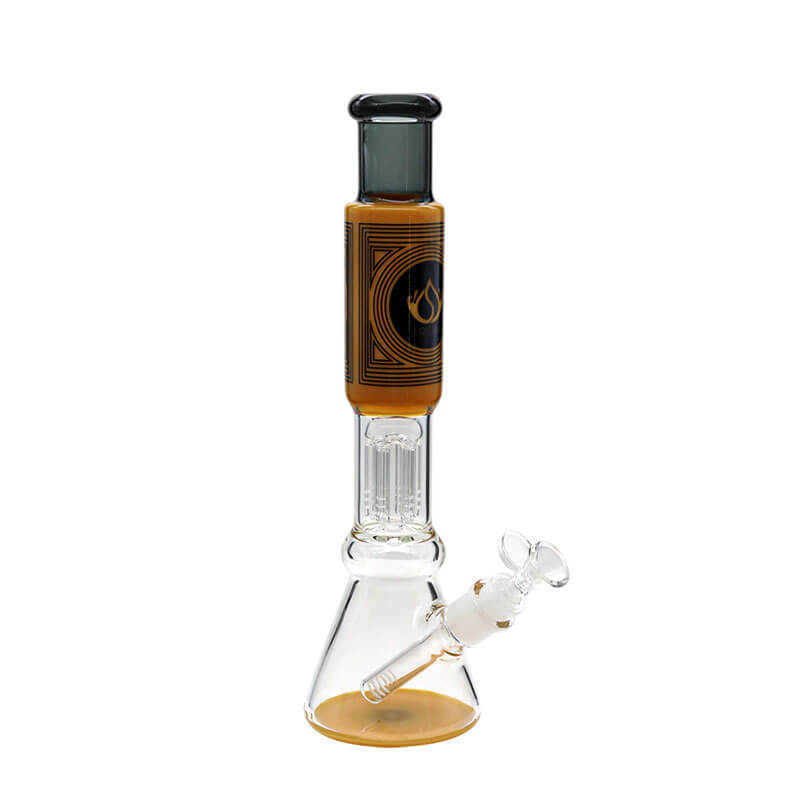 Social NUCLEUS with Tree Arm Perc Beaker Waterpipe (A-04/A-14) | 13 inch | Assorted Colors - image 2 of 3