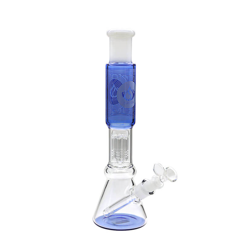 Social NUCLEUS with Tree Arm Perc Beaker Waterpipe (A-04/A-14) | 13 inch | Assorted Colors - image 3 of 3