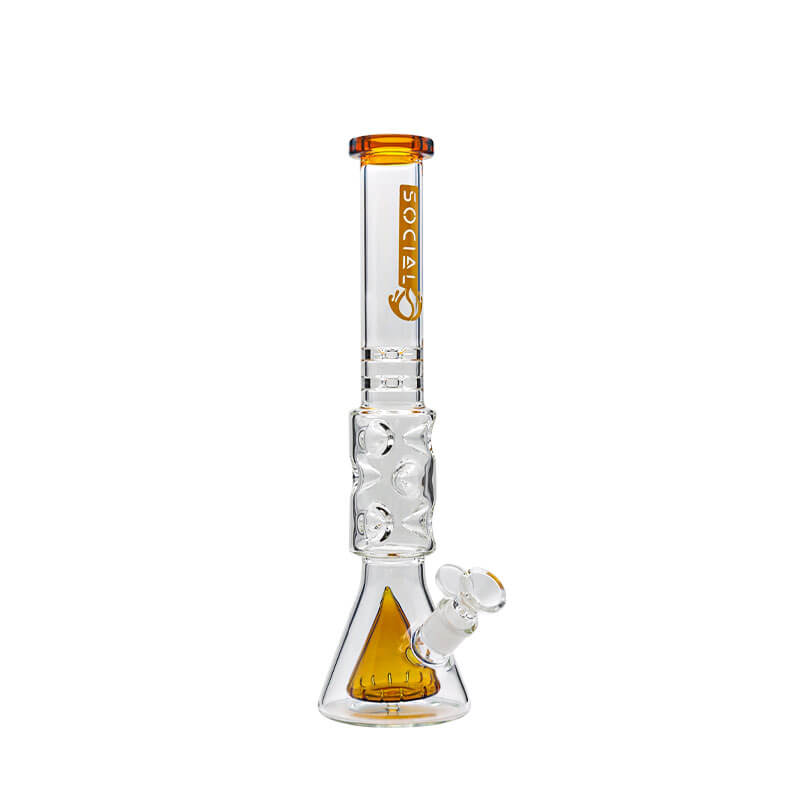 Social THANATOS Cone and Disc Perc Fab Egg Beam Beaker Waterpipe (A-12) | 14 inch | Assorted Colors - image 5 of 5