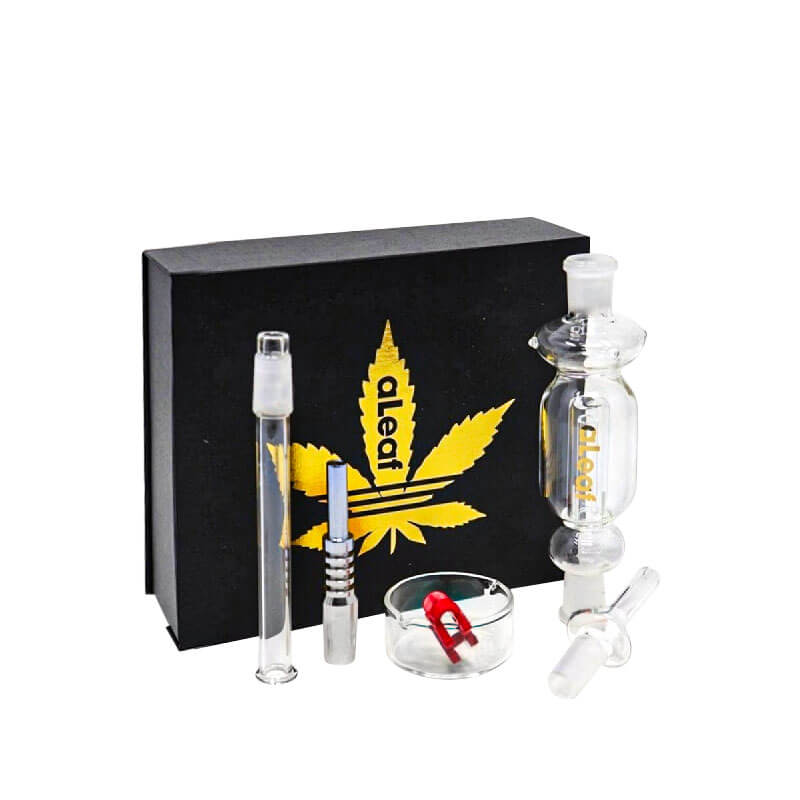 ALeaf Ultra Nectar Collector Kit with Quartz and Titanium Nail (ALNC18) | 18mm product image
