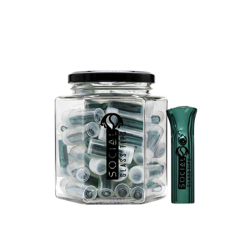 Social Glass Flat Tips (SGT-01) | 50 Count Display - image 4 of 6
