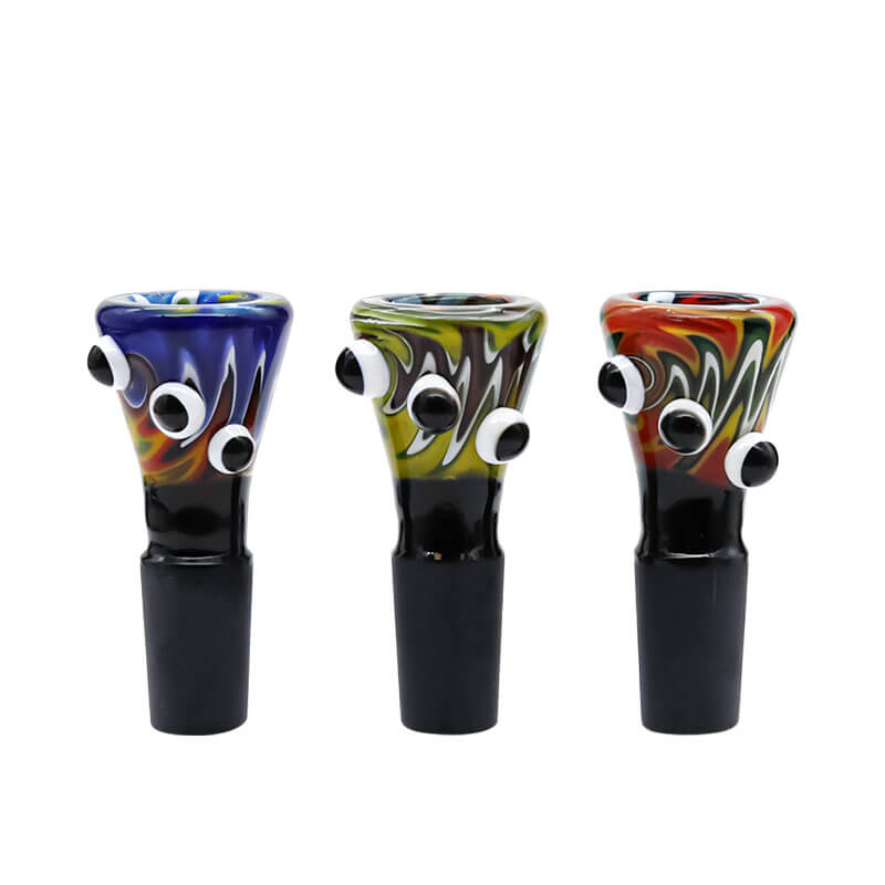 Wig Wag Bowl with Three Eyes (EH2120) | 14mm | Male | Assorted Colors product image