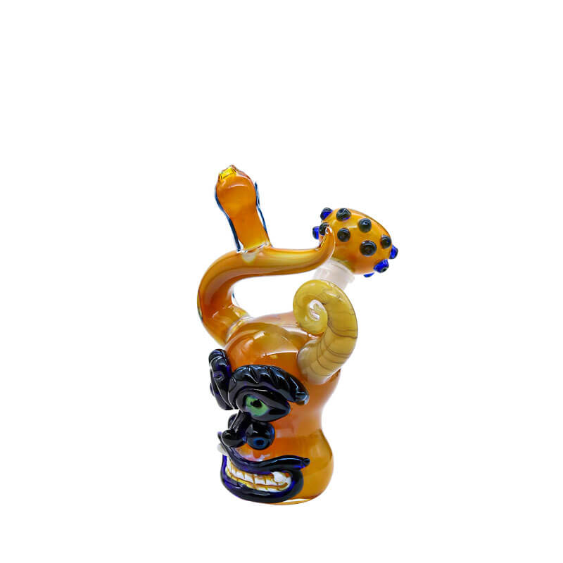 Tiki Devil Horned Waterpipe (GD-37) | 6 inch product image