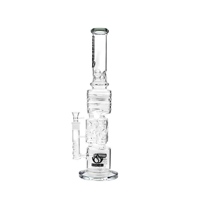 Social LICH KING Triple Ice Catcher Waterpipe (A950) | 21 inch | Assorted Colors - image 2 of 5