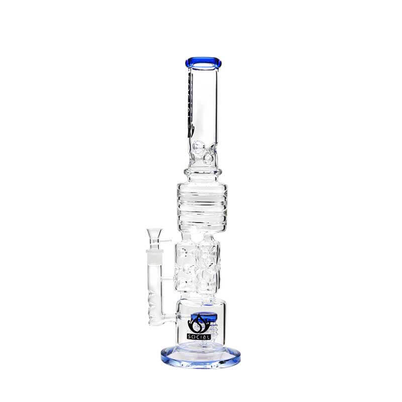 Social LICH KING Triple Ice Catcher Waterpipe (A950) | 21 inch | Assorted Colors - image 3 of 5