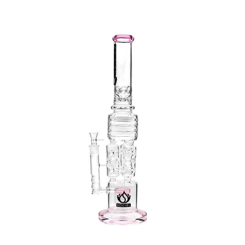 Social LICH KING Triple Ice Catcher Waterpipe (A950) | 21 inch | Assorted Colors - image 5 of 5