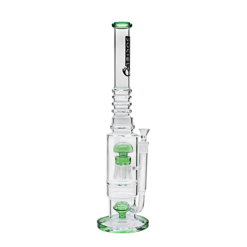 Social ABADDON Jelly Fish Perc Waterpipe (A981) | 18 inch | Assorted Colors - image 3 of 4
