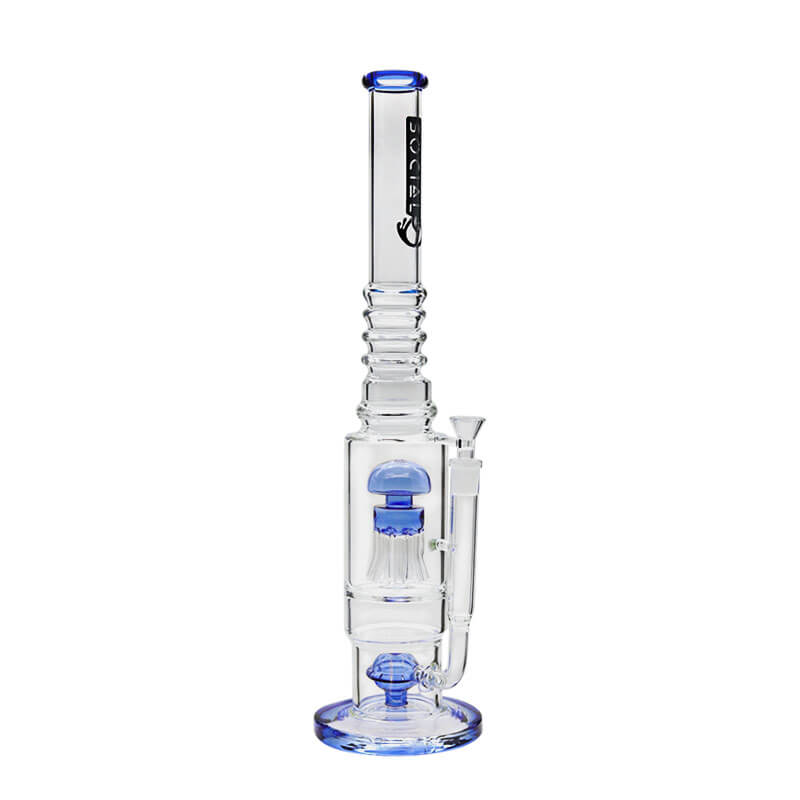 Social ABADDON Jelly Fish Perc Waterpipe (A981) | 18 inch | Assorted Colors - image 4 of 4