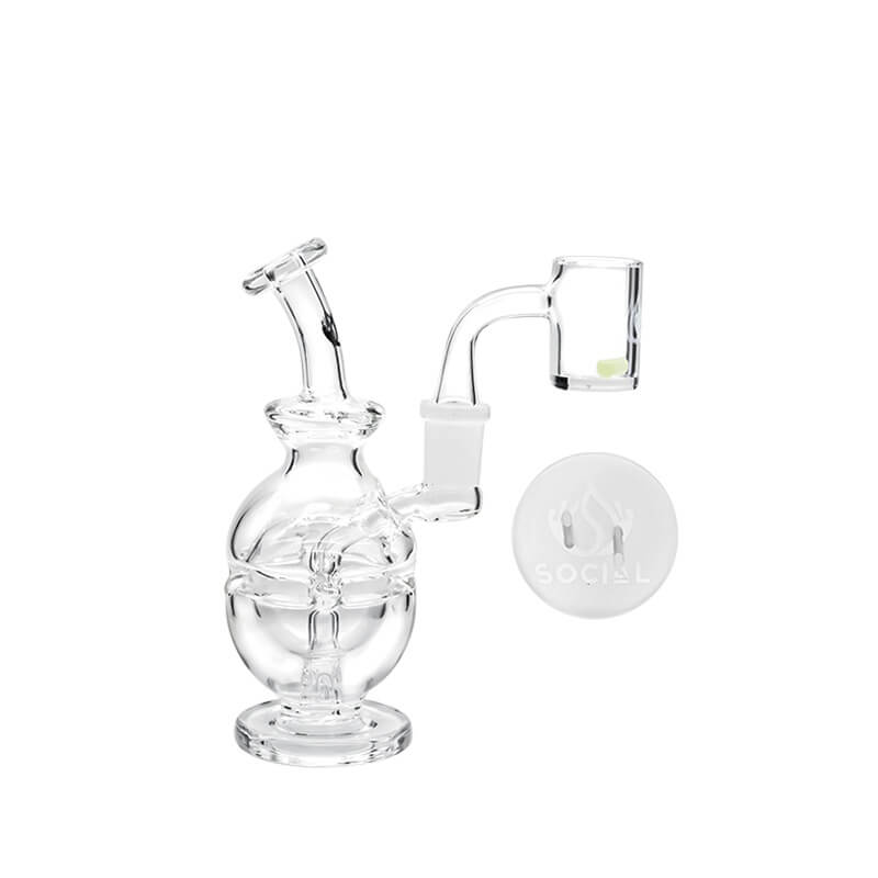 Social ATLAS Fab Egg Mini Rig Kit Waterpipe (A765) | 6 inch product image