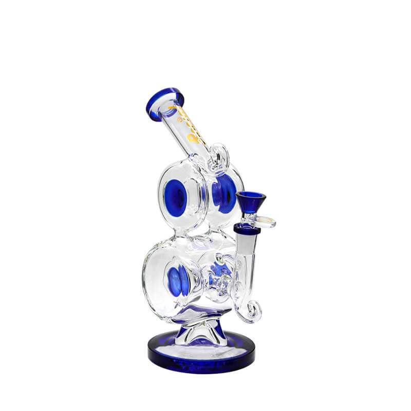 Social EYE OF SKADI Recycler Waterpipe (A7-10) | 9 inch | Assorted Colors - image 2 of 5