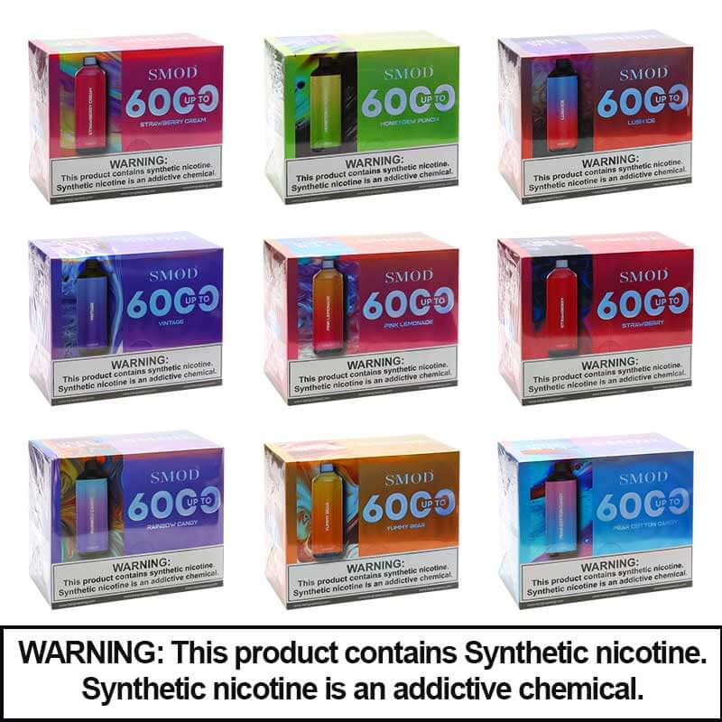 Kangvape Smod Disposables | 6000 Puffs | 5% Synthetic Nicotine | 10 Count Display product image