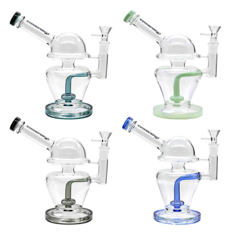 Social UFO Side Mouthpiece Waterpipe (A852) | 8 inch | Assorted Colors - image 1 of 5