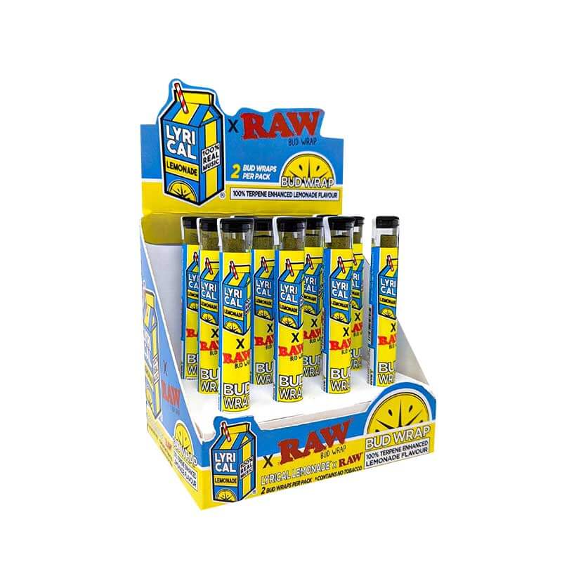 RAW x Lyrical Bud Wraps Lemonade Flavour | 2 Pack | 12 Count Display product image