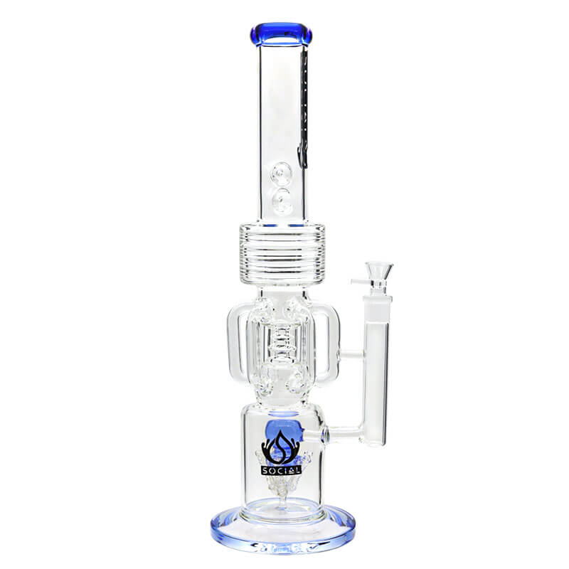 Social TIDEHUNTER Hex Handle Waterpipe (A300) | 20 inch | Assorted Colors - image 2 of 5