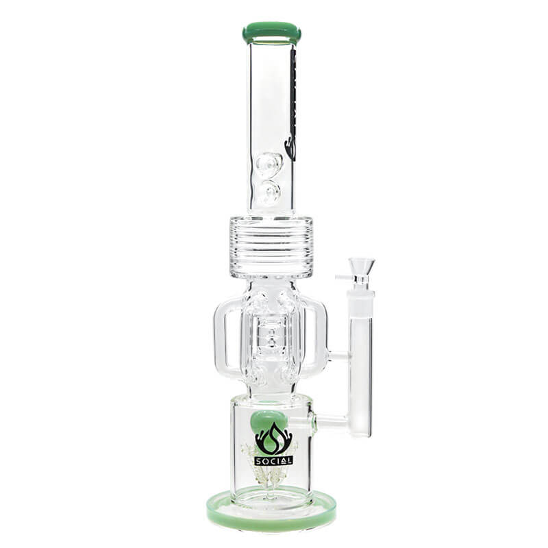 Social TIDEHUNTER Hex Handle Waterpipe (A300) | 20 inch | Assorted Colors - image 3 of 5
