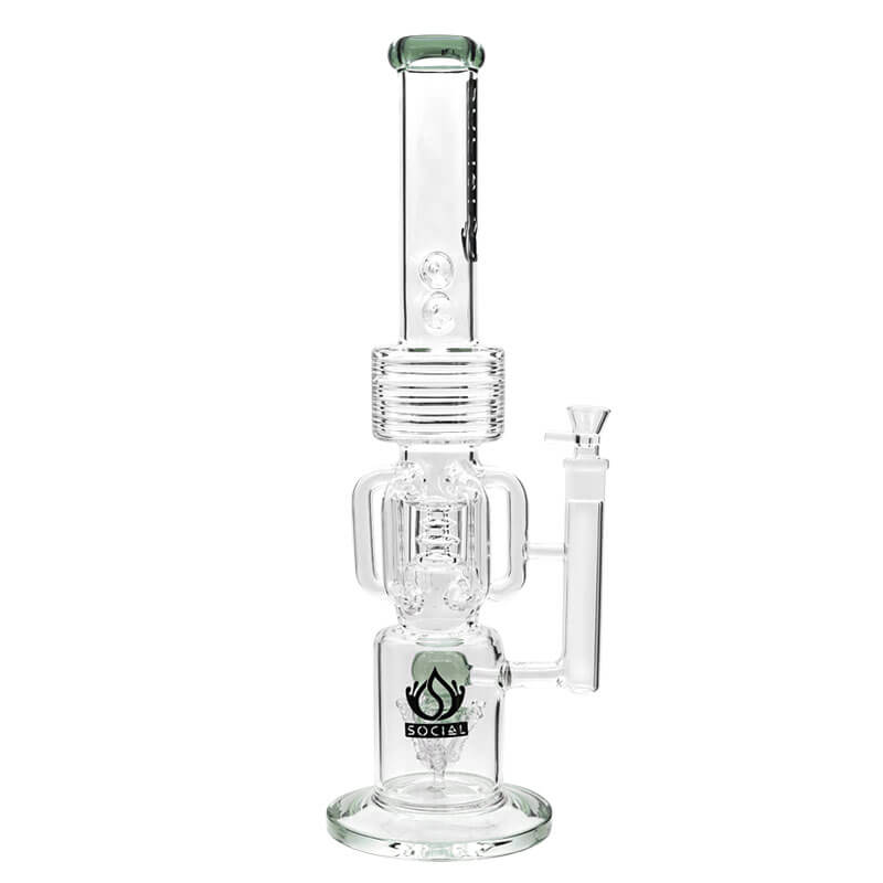 Social TIDEHUNTER Hex Handle Waterpipe (A300) | 20 inch | Assorted Colors - image 4 of 5